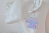 Acrylic Flower Drop Dangle Earrings