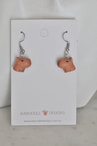 Capybara Dangle Drop Earrings