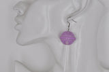 Lollipop Candy Novelty Fun Drop Dangle Earrings - Purple