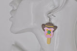 Bubble O Bill Polymer Clay Ice Cream Drop Earrings