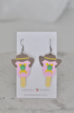 Bubble O Bill Polymer Clay Ice Cream Drop Earrings