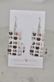 *** Acrylic Cat Face Kitten Kitty Drop Earrings (Copy)