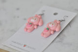 Bunny Rabbit Strawberry Drop Dangle Earrings