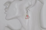 Bunny Rabbit Strawberry Drop Dangle Earrings