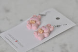 Bunny Rabbit Drop Dangle Earrings - Pink