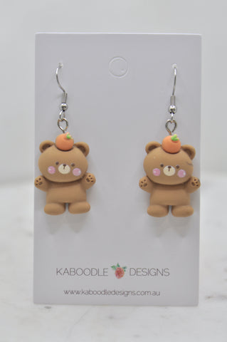 Bear Drop Dangle Earrings