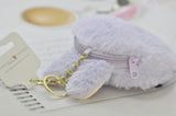 Cute Monster Coin Purse Handbag Keychain Keyring - Dark Brown