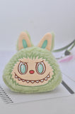 Cute Monster Coin Purse Handbag Keychain Keyring - Green