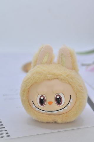 Cute Monster Handbag Keychain Keyring - Beige