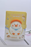 Cute Squishy Duck Notebook with Illustrated Coloured Pages