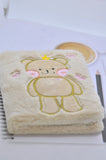 Cute Soft Plush Bear Notebook with Illustrated Coloured Pages