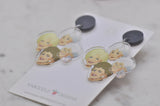 Acrylic Golden Girls TV Show Drop Dangle Earrings