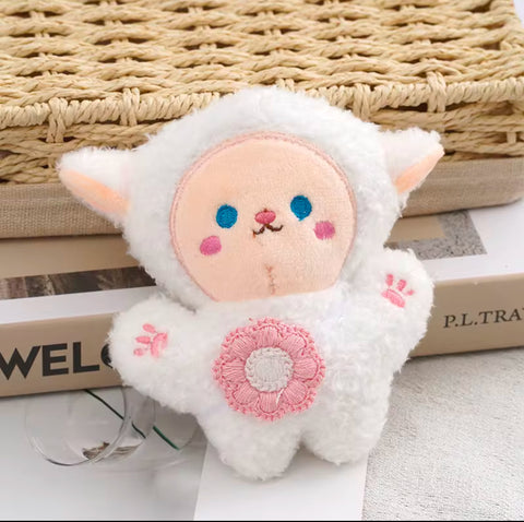 Sheep Plush Handbag Keychain Keyring