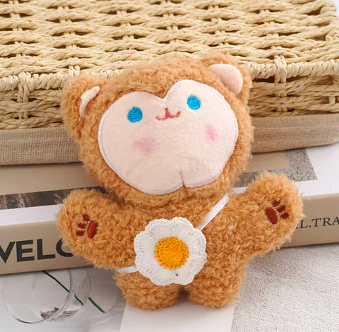 Monkey Plush Handbag Keychain Keyring