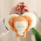 Surprise Monkey Pouch Plush Handbag Keychain Keyring