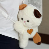 Plush Cat Crossbody and Backpack Detachable Strap