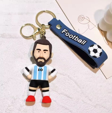 Football Number 10 Keychain Keyring