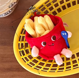 Fast Food Chips French Fries Food Plush Keychain Keyring