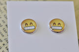 Emoji Emojicon Grinning Face Stud Earrings