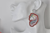 Acrylic Unicorn Shaker Earrings Drop Dangle Earrings