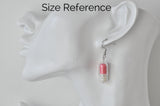 Novelty Medicine Tablet Happy Pills Dangle Earrings - Pastel Pink