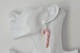 Christmas Candy Cane Christmas Tree Santa Hat Drop Dangle Earrings