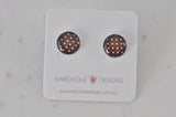 Handmade Artwork Stud Earrings - Polkadot