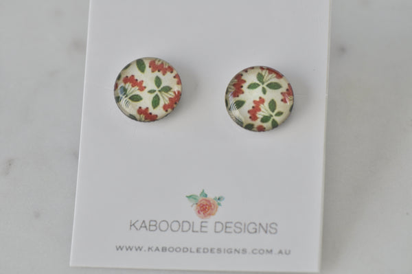 Handmade Artwork Stud Earrings