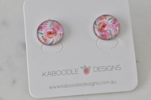 Handmade Artwork Stud Earrings