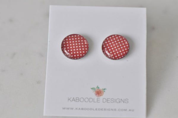 Handmade Artwork Stud Earrings