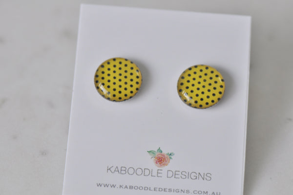 Handmade Artwork Stud Earrings