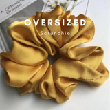 Giant Large Oversized Scrunchies - Mustard Yellow