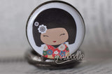 Kawaii Japanese Doll - Pocket Watch Necklace